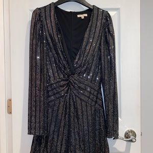 Black Sequin Romper